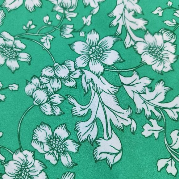 🔸️Nanette Lapore Green Lyst Floral Print Pintuck Sleeveless Dress Size 10 - Picture 12 of 14